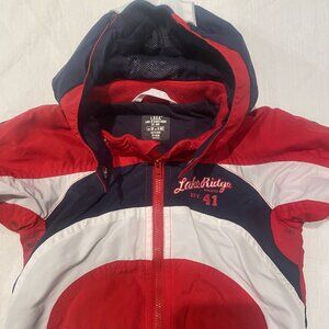 H&M  Boys Lined Cargo Jacket  4 To 6 Months Detachable Hood Lake Ridge Athletics